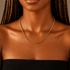 18k gold coated necklace