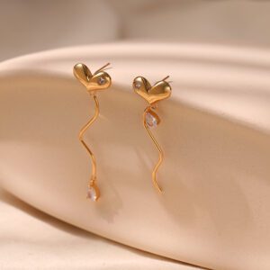 E063 stainless steel earrings