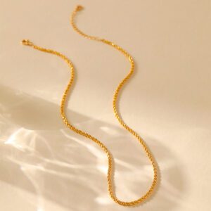 N053 18k-gold-coat-water-proof-necklace