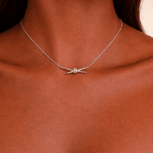Delicate silver necklace