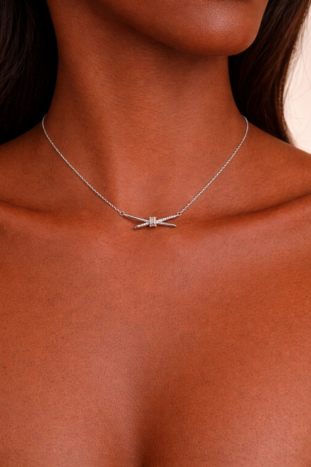 Delicate silver necklace