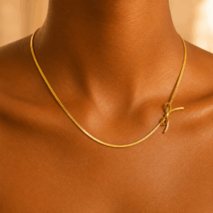midi bow necklace