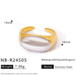 gold open statement ring