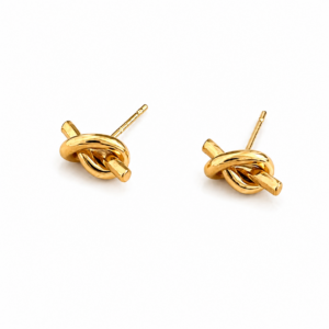 knot stud earrings