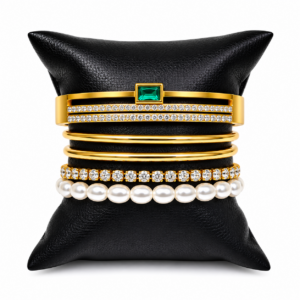 Luxury Gold Stainless Steel Bracelet Set of 3